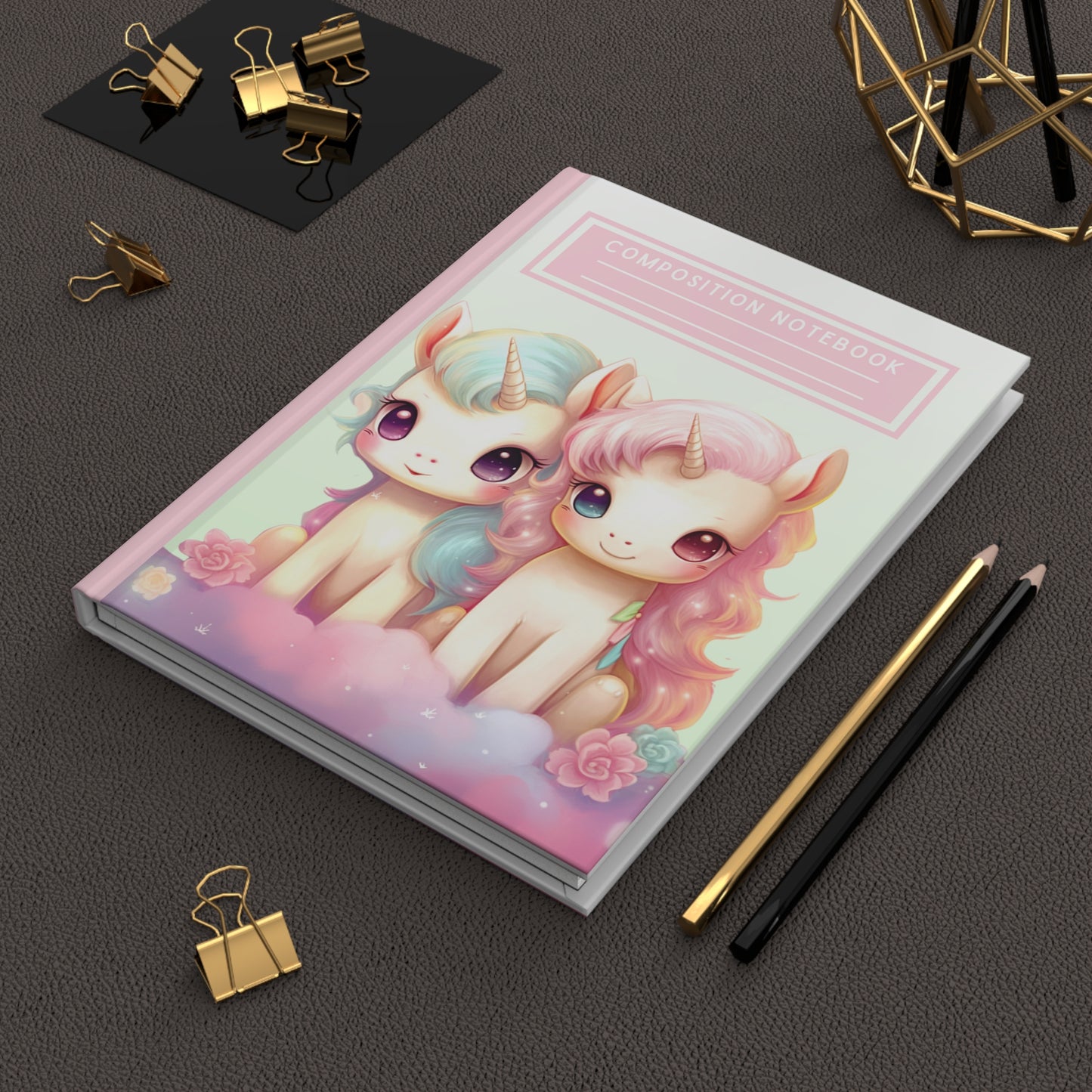 Little Twin Unicorns: Hardcover Matte Journal