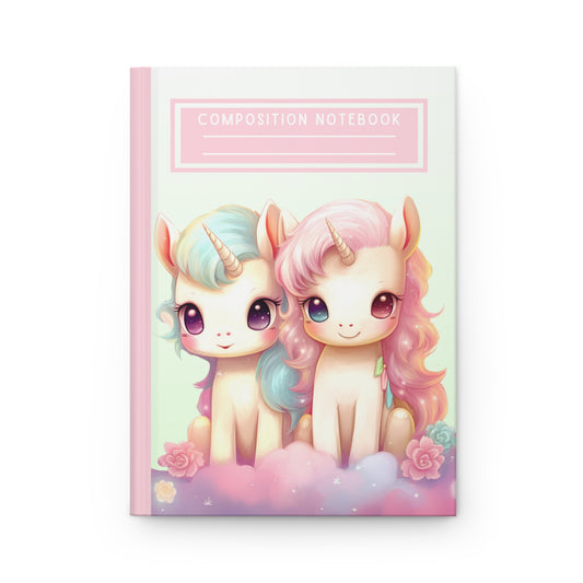 Little Twin Unicorns: Hardcover Matte Journal