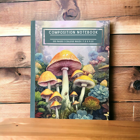 Composition Notebook - Enchanted Forest of Mushrooms