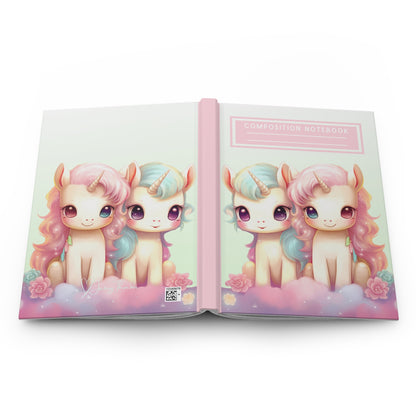 Little Twin Unicorns: Hardcover Matte Journal