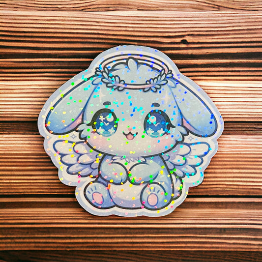 Bunny Rabbit Chibi Holographic Sticker