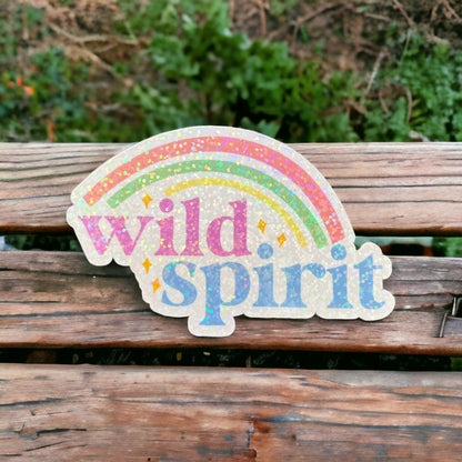 Cute Holographic Sticker Wild Spirit