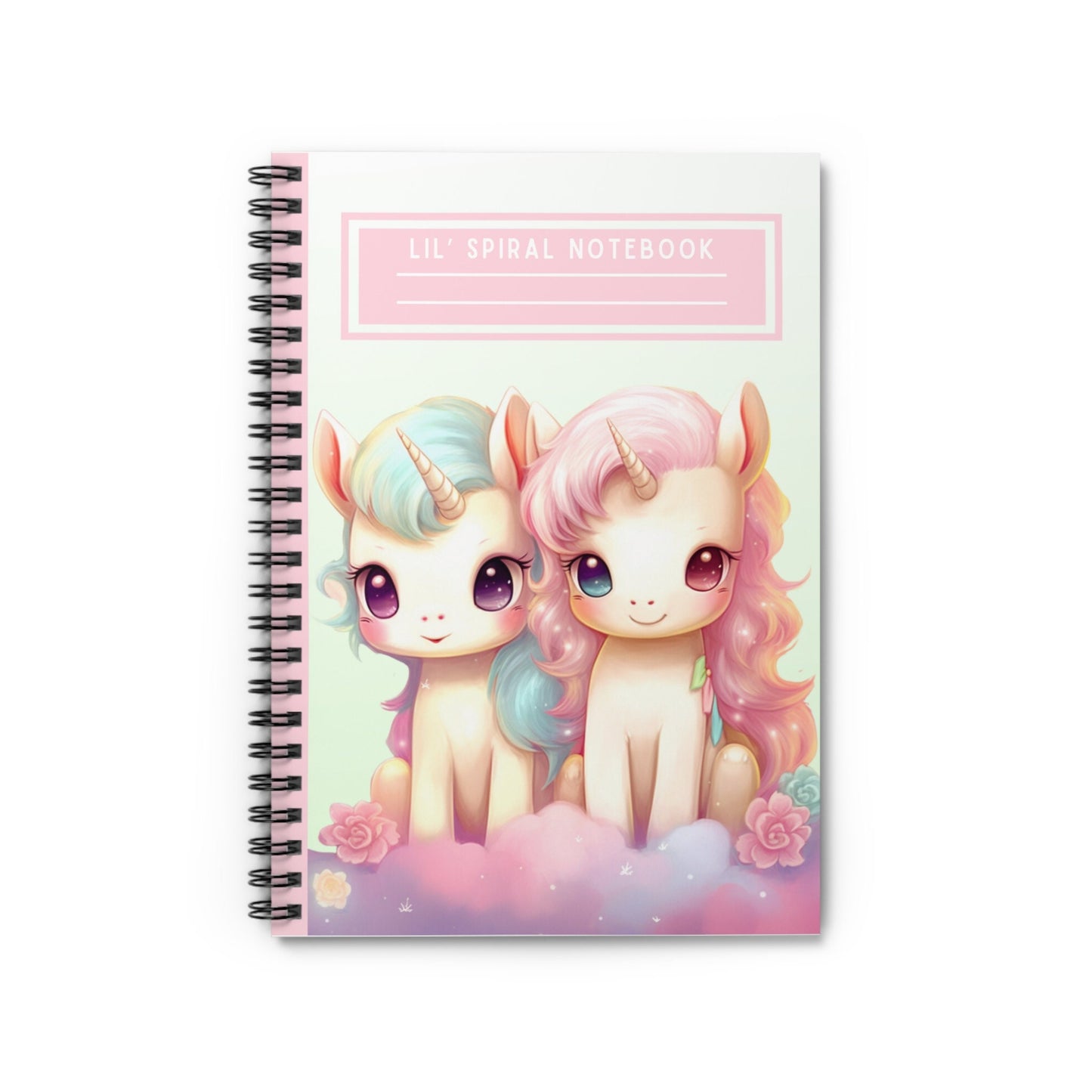 Unicorn Spiral Notebook Ruled Lines Journal Notebook Stationary Gift Durable Cover 6x8 Inches