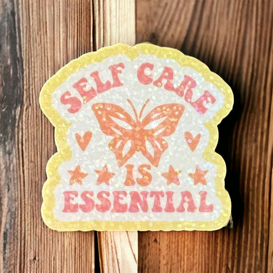 Holographic Sticker Self Care Is Essential